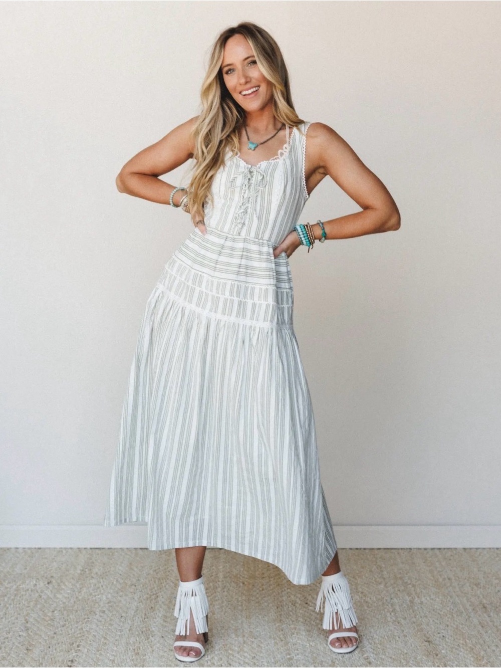 Forte Petals in the Wind Maxi Dress